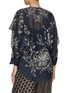Back View - Click To Enlarge - BIYAN - Surielle Organza Wing Cutout Sleeve Top