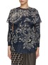 Main View - Click To Enlarge - BIYAN - Surielle Organza Wing Cutout Sleeve Top