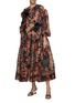 Figure View - Click To Enlarge - BIYAN - Gia Velvet Embroidery SIlk Organza Dress