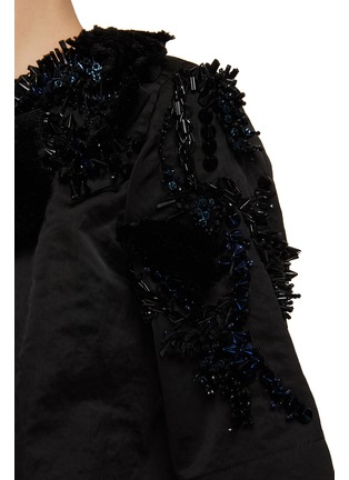  - BIYAN - Storm Beaded Crinkled Taffeta Top
