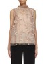 Main View - Click To Enlarge - BIYAN - Salem Beaded Glitter Embroidery Tulle Top