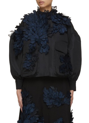 Main View - Click To Enlarge - BIYAN - Kye Embroidered Puff Sleeve Jacket