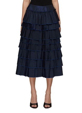 Main View - Click To Enlarge - BIYAN - Merida Tiered Pleated Midi Skirt