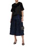 Figure View - Click To Enlarge - BIYAN - Merida Tiered Pleated Midi Skirt