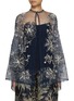 Main View - Click To Enlarge - BIYAN - Suranne Beaded Glitter Embroidery Tulle Top