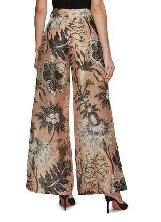 Back View - Click To Enlarge - BIYAN - Pinta Printed Wide Leg Pants