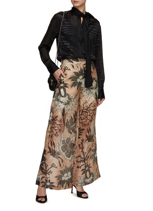 Figure View - Click To Enlarge - BIYAN - Pinta Printed Wide Leg Pants