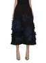 Main View - Click To Enlarge - BIYAN - Moraine Floral Appliqué Midi Skirt