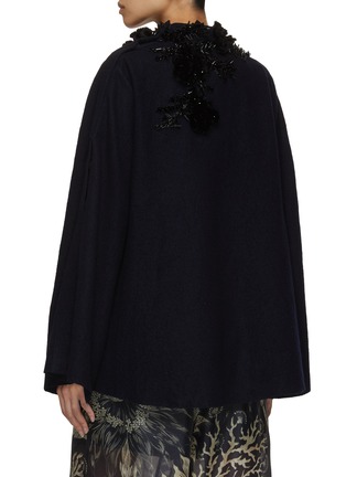Back View - Click To Enlarge - BIYAN - Karo Beaded Cape Jacket
