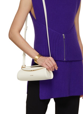 Figure View - Click To Enlarge - JIL SANDER - Mini Cannolo Leather Shoulder Bag