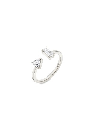 Detail View - Click To Enlarge - VRAI - 14k White Gold VRAI Created Diamond Ring — US 7