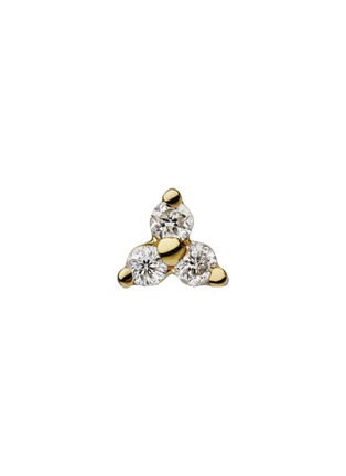 Main View - Click To Enlarge - MARIA TASH - Trinity Diamond 18K Gold Stud Earring