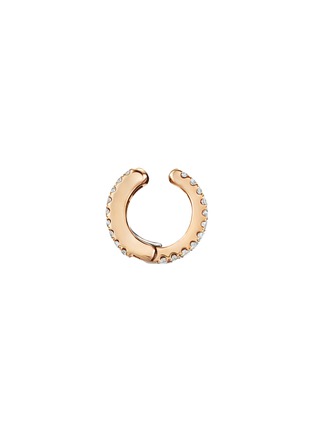 Detail View - Click To Enlarge - MARIA TASH - Eternity Diamond 18K Rose Gold Cuff Earring