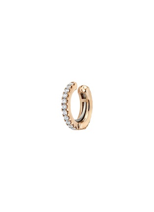 Main View - Click To Enlarge - MARIA TASH - Eternity Diamond 18K Rose Gold Cuff Earring