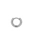Detail View - Click To Enlarge - MARIA TASH - 18k White Gold Diamond Five Row Pavé Hoop Earring