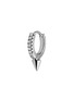 Main View - Click To Enlarge - MARIA TASH - 18k White Gold Diamond Short Spike Eternity Hoop Earring