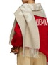 Figure View - Click To Enlarge - JACQUEMUS - L'écharpe Logo Wool Scarf