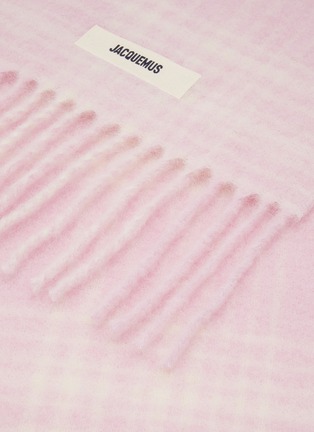 Detail View - Click To Enlarge - JACQUEMUS - L'écharpe Chequered Scarf