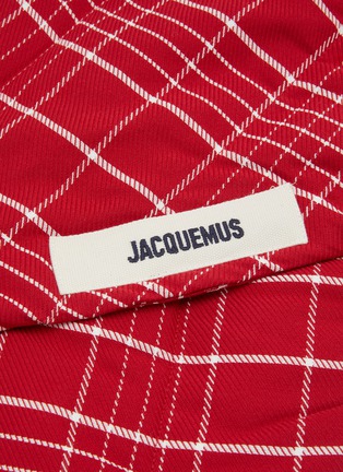 Detail View - Click To Enlarge - JACQUEMUS - Le Bandana Capullo Chequered Padded Bandana