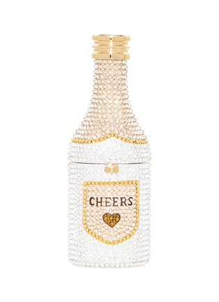 Main View - Click To Enlarge - JUDITH LEIBER - Champagne Bottle Forever Crystal Embellished Pillbox