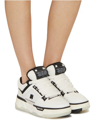 Figure View - Click To Enlarge - AMIRI - MA-1 Leather Mesh Sneakers