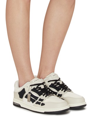 Figure View - Click To Enlarge - AMIRI - Skel Top Leather Sneakers