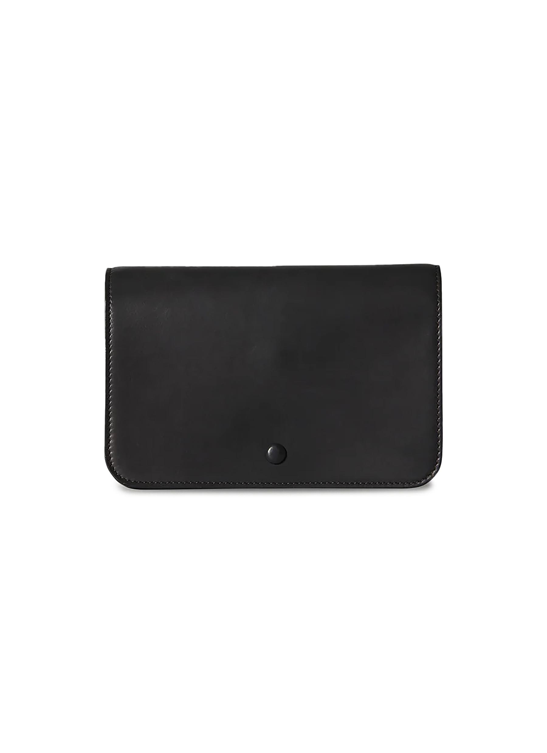 THE ROW Gusset Leather Clutch Women Lane Crawford