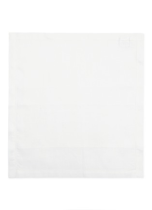Main View - Click To Enlarge - RIVOLTA CARMIGNANI  - Classic Plus Linen Napkin — Bianco