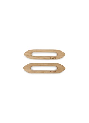 Main View - Click To Enlarge - SOCIETY LIMONTA - ETTA Oak Napkin Rings — Set of 2
