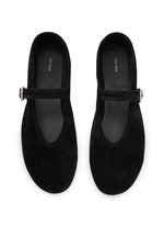 THE ROW Boheme Suede Mary Jane Flats Women Lane Crawford