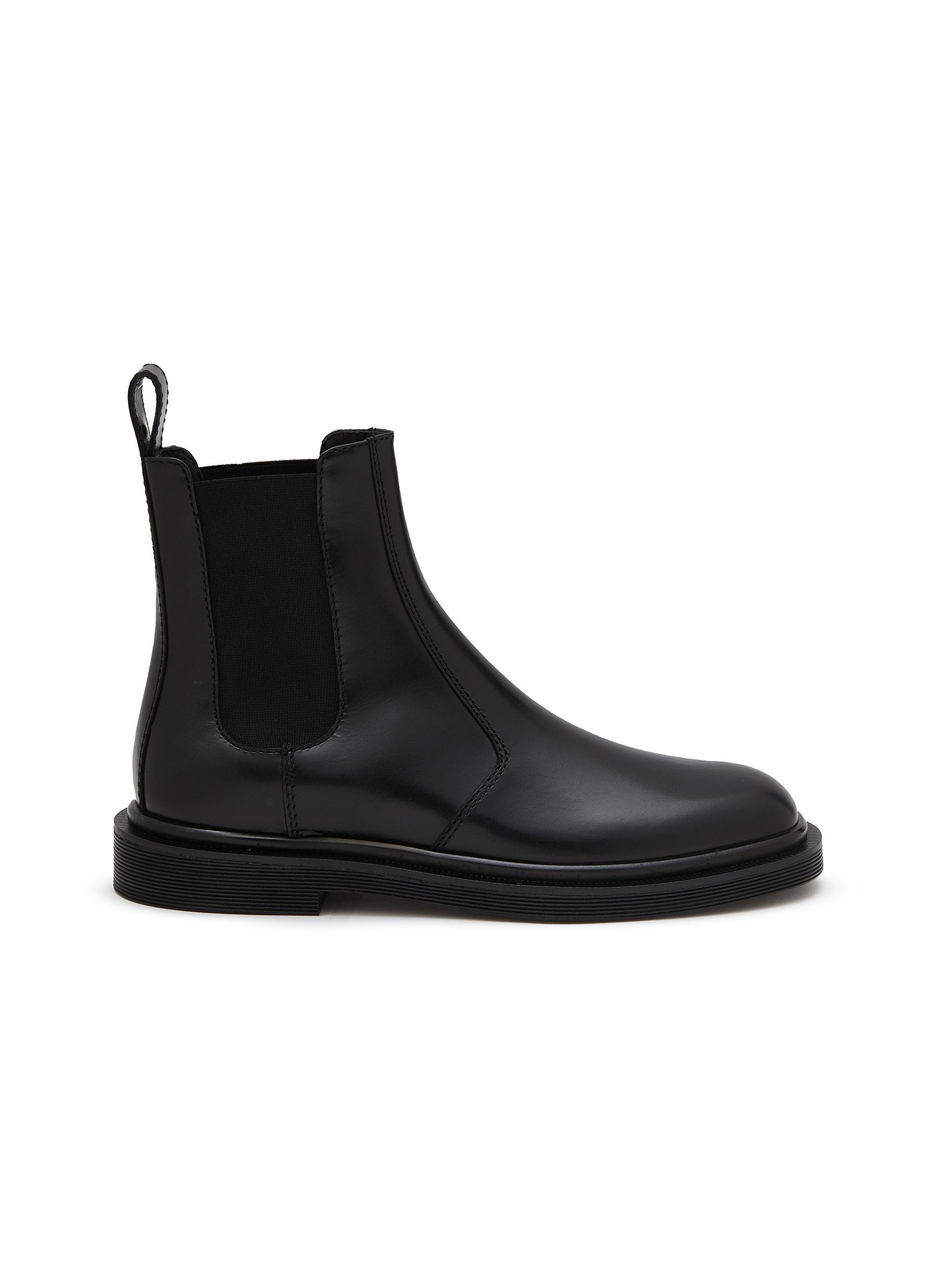 Ranger patent leather ankle boots