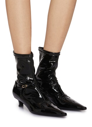 Figure View - Click To Enlarge - THE ROW - Cyd Patent Leather Boots