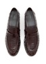 Figure View - Click To Enlarge - THE ROW - Soft Eel Skin Leather Loafers