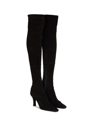 Figure View - Click To Enlarge - THE ROW - Annette Over The Knee Suede Boots