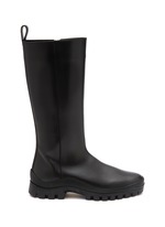 THE ROW Greta Moto Leather Tall Boots Women Lane Crawford