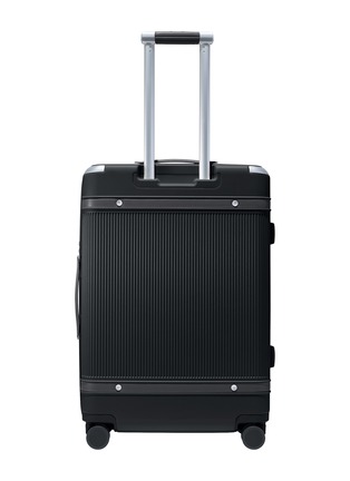 Back View - Click To Enlarge - PARAVEL - Aviator Grand Checked Luggage — Derby Black