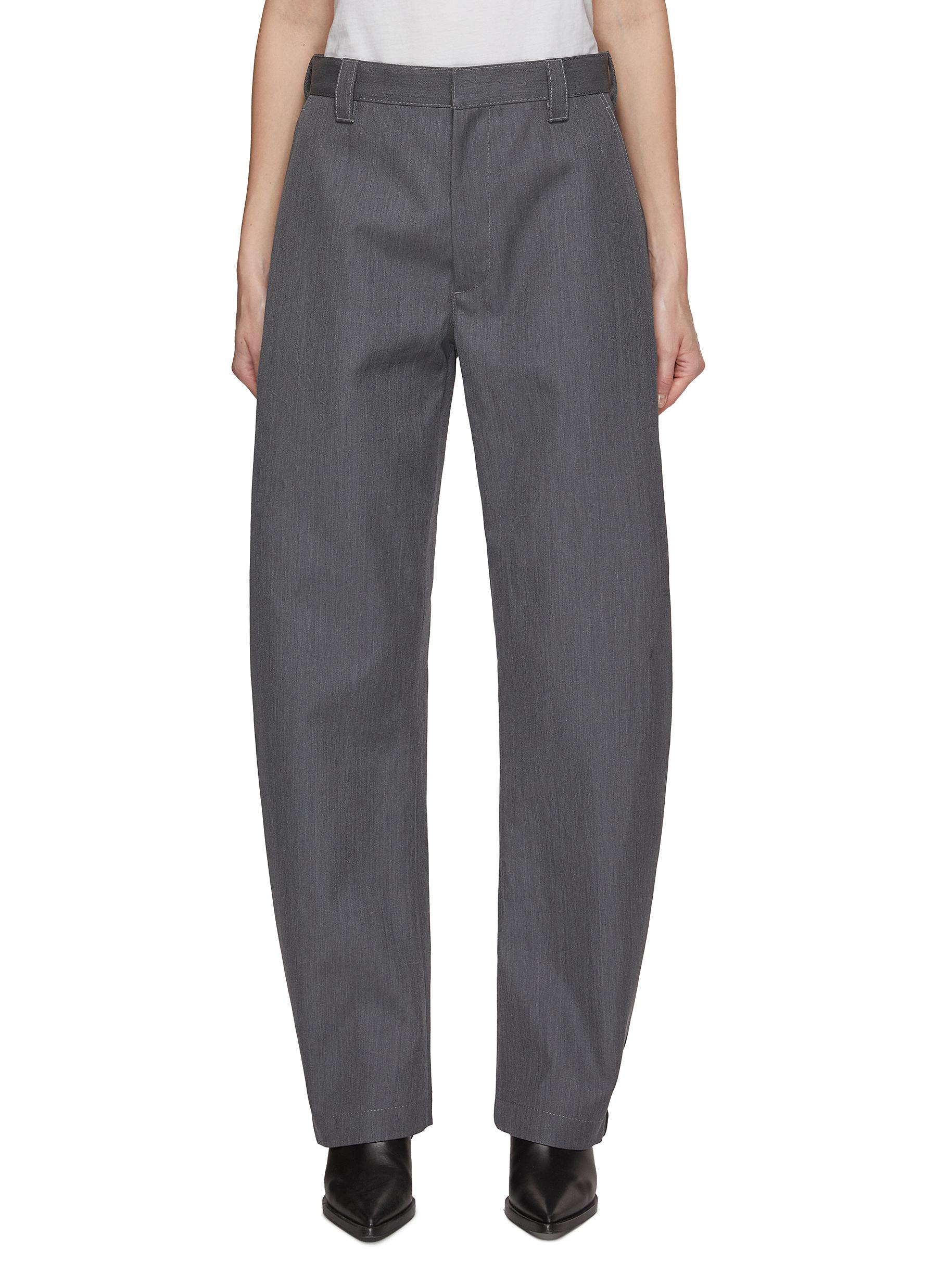 BOTTEGA VENETA | Wool Blend Tapered Leg Pants | Women | Lane