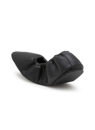 Detail View - Click To Enlarge - AERA - Vegan Leather Scrunch Ballet Flats