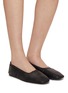 Figure View - Click To Enlarge - AERA - Vegan Leather Scrunch Ballet Flats