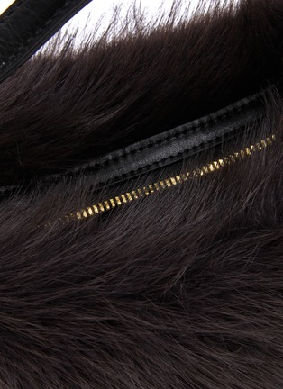 Detail View - Click To Enlarge - SACAI - Small Faux Fur Pouchette