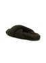  - YVES SALOMON - Crossover Strap Fur Slides