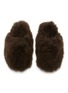 Detail View - Click To Enlarge - YVES SALOMON - Folk Shearling Fur Slides