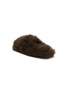  - YVES SALOMON - Folk Shearling Fur Slides