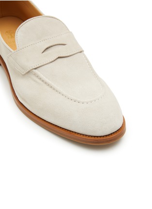Detail View - Click To Enlarge - BRUNELLO CUCINELLI - Suede Penny Loafers