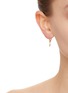 Figure View - Click To Enlarge - MÉTIER BY TOMFOOLERY - Az 9K Gold Opal Sapphire Mini Honey Hooks Single Earring