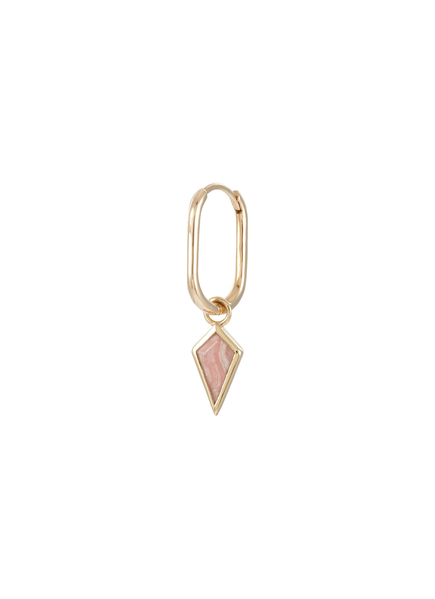 MÉTIER BY TOMFOOLERY 9K Gold Rhodochrosite Charm Single Midi Oval