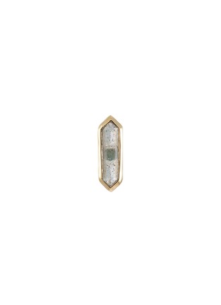 MÉTIER BY TOMFOOLERY | Hexa Labradorite 9K Gold Gemstone Stud