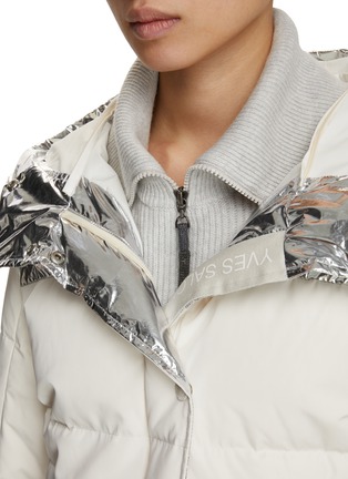 Detail View - Click To Enlarge - YVES SALOMON - Hooded Down Puffer Jacket