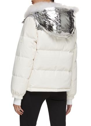 Back View - Click To Enlarge - YVES SALOMON - Hooded Down Puffer Jacket
