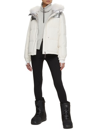 Figure View - Click To Enlarge - YVES SALOMON - Hooded Down Puffer Jacket